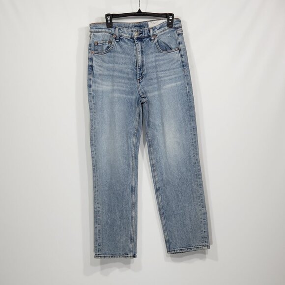 rag & bone Denim - Rag & Bone  Harlow  Mid-Rise Straight  Lightwash Jeans  Women's 30" 28" inseam